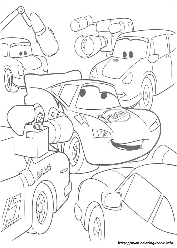 Plansa de colorat cu Cars pixar 154 62